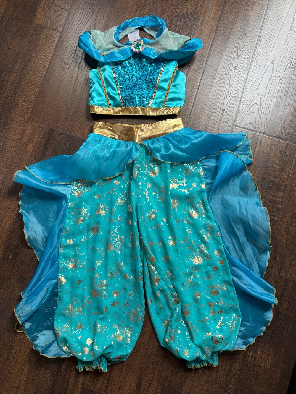 Disney Turquoise Princess Jasmine Matching Set, 5/6 Toddler